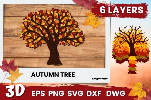 3D Autumn Tree SVG: A Creative Resource for Designers and Crafters