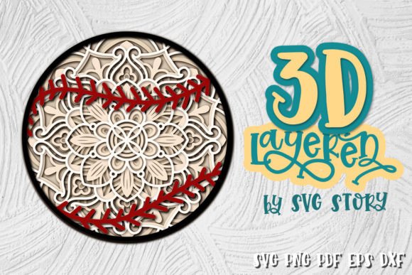 3D Baseball Layered Ball Sport Game SVG: A Creative and Practical Design Solution