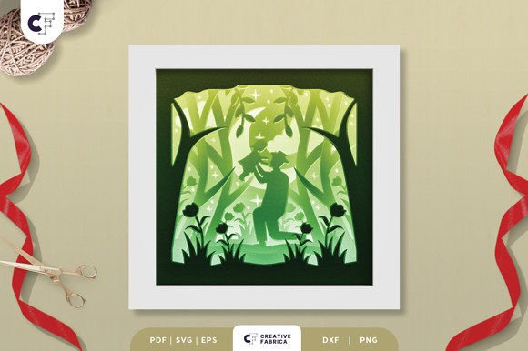 3D Shadow Box Father and Daughter SVG: A Creative Tool for Crafters and Designers