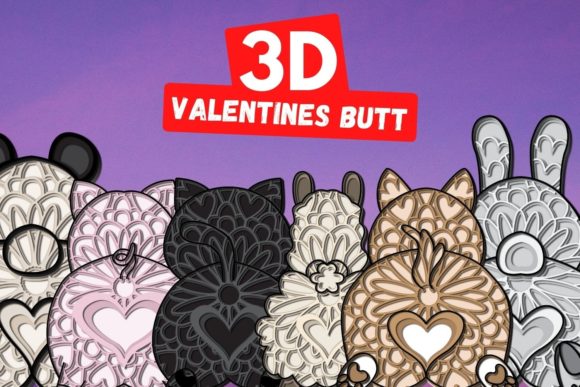 3D Valentines Butt SVG Bundle: A Creative and Practical Resource