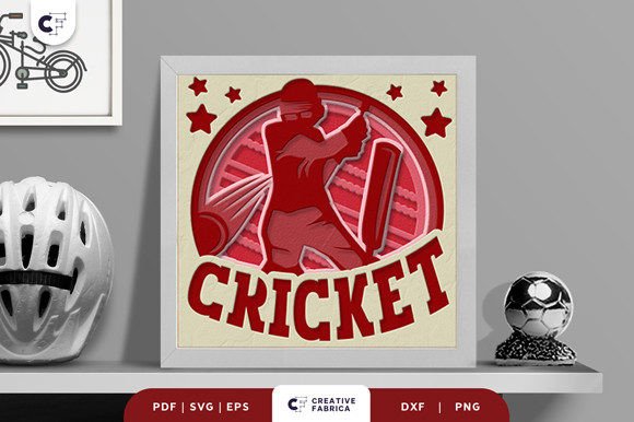 Cricket 3D Shadow Box Paper Cut