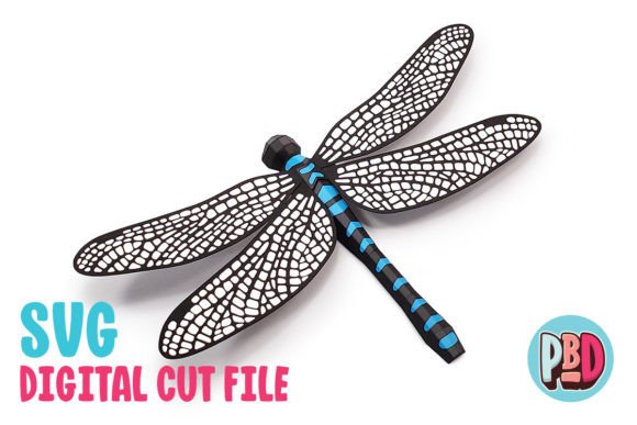 Dragonfly 3D Papercraft