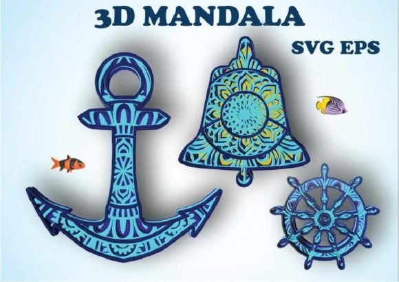 Exploring the Nautical 3 Designs with 4 Layers and 3D Mandala: A Creative Guide for Laser Cutters