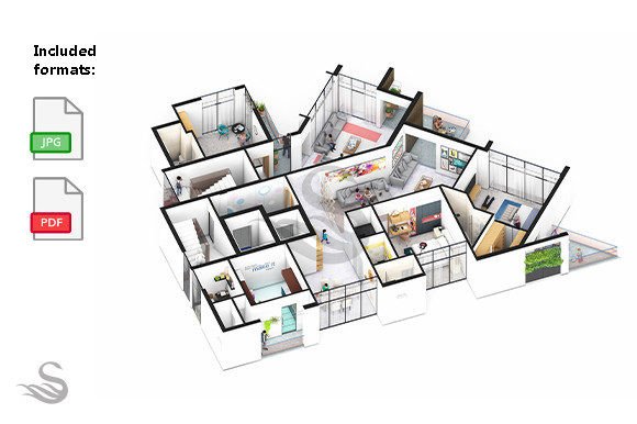Family Apartment Isometric Floor Plan 3d: A Modern Tool for Design and Visualization