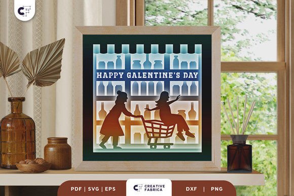 Girls Shopping Together 3D Shadow Box: A Creative Way to Celebrate Friendship