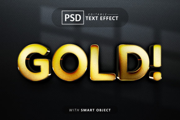 Gold 3d Text Effect Editable: A Versatile Tool for Designers