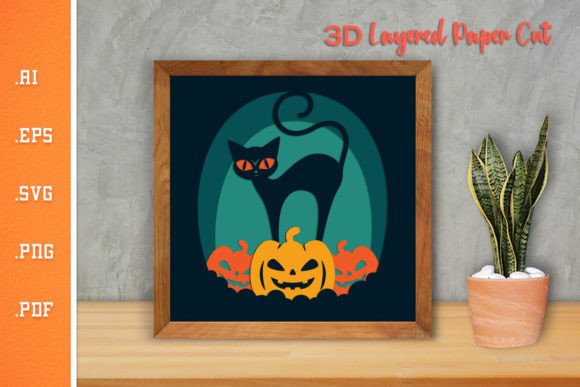 Halloween - 3D SVG Paper Cut 9: A Creative Tool for Digital and Physical Projects