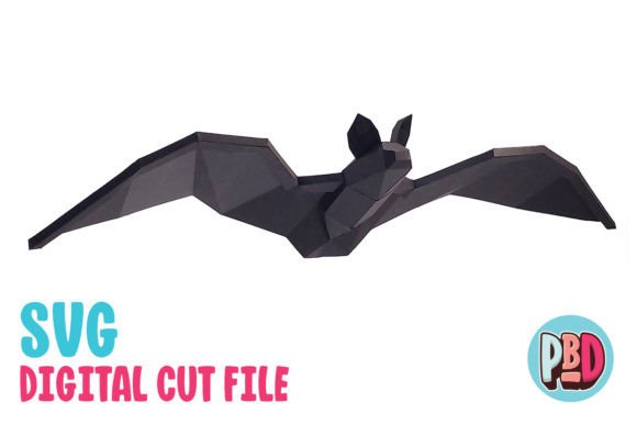 Hanging Bat 3D Papercraft - Pose 1: A Creative Halloween Addition