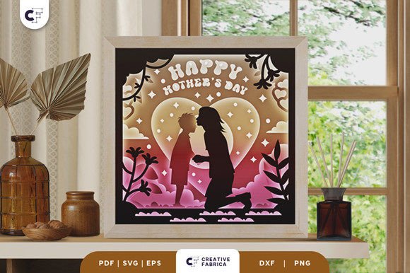 Happy Mother’s Day 3D Shadow Box SVG: A Creative Way to Celebrate Mom