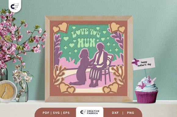 Love You Mum 3D Shadow Box Paper Cut: A Creative Expression for Mother’s Day
