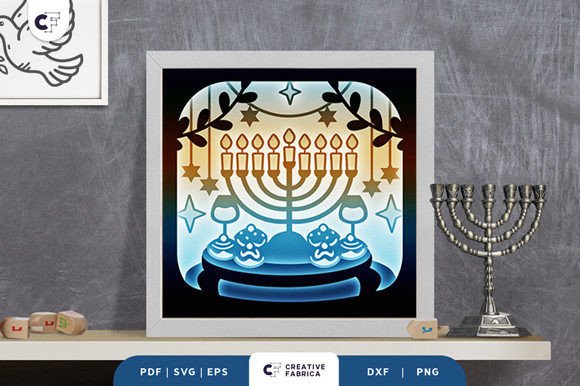 Menorah 3D Shadow Box SVG: A Creative and Meaningful Craft Project