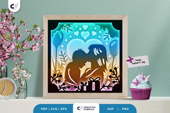 Mom and Baby Boy 3D Layered Paper Cut: A Creative and Meaningful Craft for Every Occasion