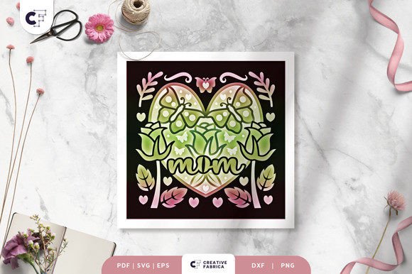 Mom Heart Shape 3D Shadow Box: A Creative Way to Celebrate Motherhood