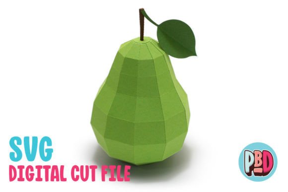 Pear 3D Papercraft
