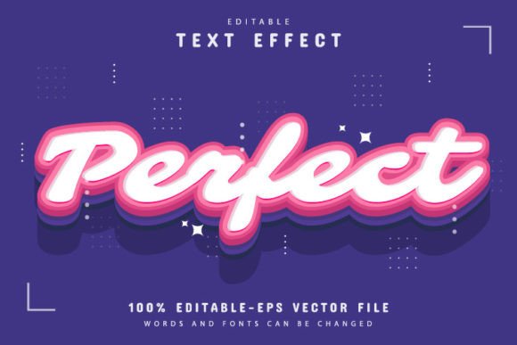 Perfect 3D Style Text Effect Editable