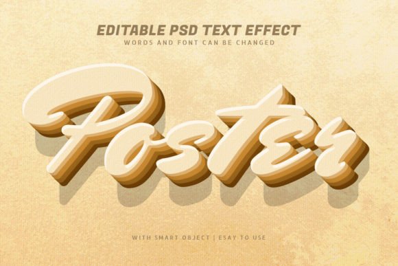 Poster 3d Vintage Style Text Effect: A Versatile Design Tool