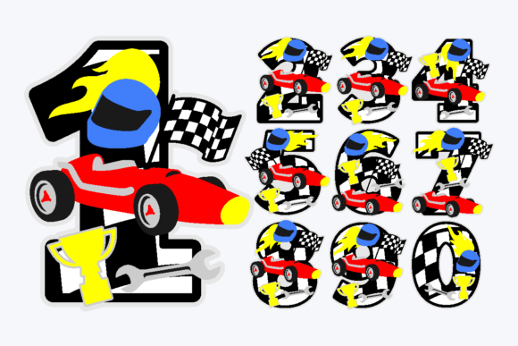 Racing Car Numbers 3D SVG: A Creative Tool for Designers and Enthusiasts