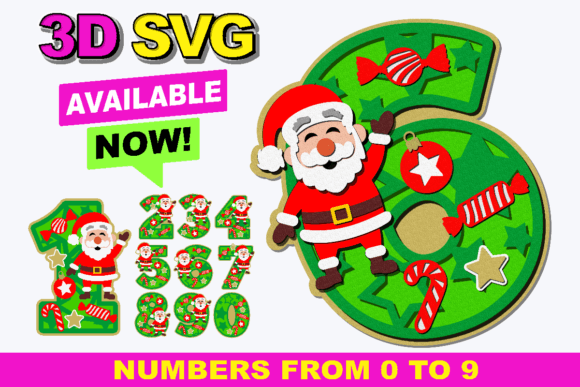 Santa Claus Numbers 3D SVG: A Practical Guide for Creative Use