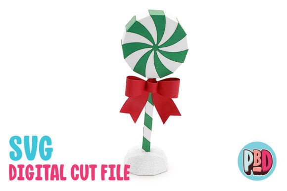 Spearmint Lolli 3D Papercraft