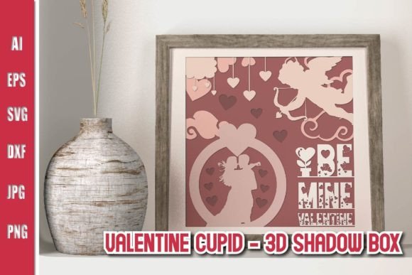 Valentine Cupid - 3D Shadow Box: A Creative Way to Celebrate Love