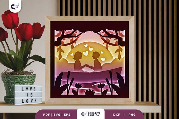 Valentine’s Day Couple 3D Shadow Box: A Creative Way to Celebrate Love