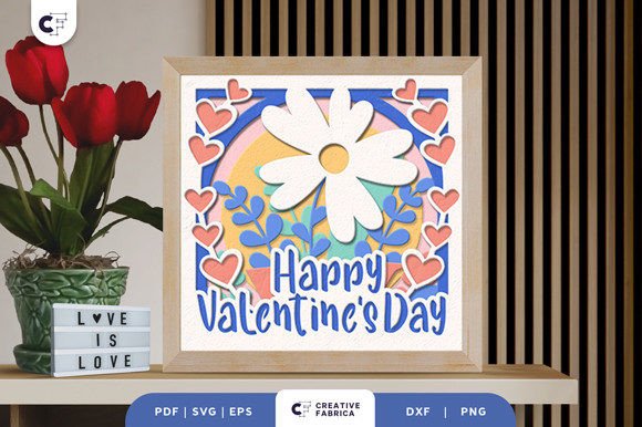 Valentine’s Day Flowers 3D Shadow Box: A Creative Way to Celebrate Love