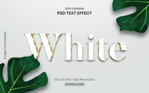 White 3D PSD Text Effect: A Powerful Tool for Creative Designers