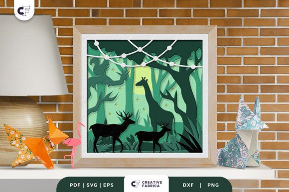 Wild Animal 3D Shadow Box Paper Cut: A Creative and Versatile Crafting Option